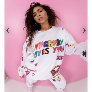 Brand New!! Somebody Loves You x I Scream Color One Size Sweatshirt